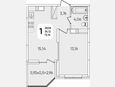 2-комнатная квартира, 36.12 м², 14/14 этаж фото 0
