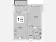 2-комнатная квартира, 37.99 м², 18/20 этаж фото 0