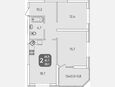 3-комнатная квартира, 61.80 м², 2/24 этаж фото 0